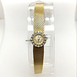 OMEGA 18K Yellow & White Gold Watch Factory Diamond Bezel