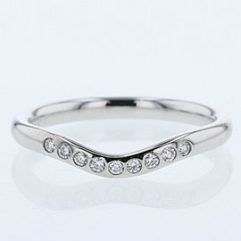 TIFFANY & Co 950 Platinum Curved Ring LXGBKT-886