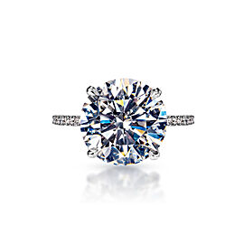 Georgia Carat Round Brilliant Diamond Engagement Ring in 18k White Gold. GIA Certified