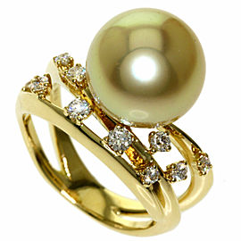 TASAKI 18k Yellow Gold Pearl Ring LXGQJ-565