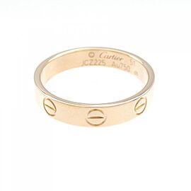 Cartier Mini Love 18k Pink Gold US5.75 Ring LXGKM-277