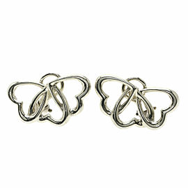 TIFFANY & Co 925 Silver Triple heart Earring LXGQJ-581