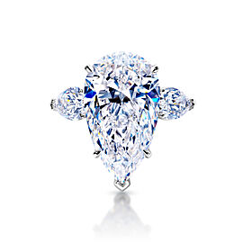 Camille 16 Carat F VVS1 Diamond Engagement Ring in Platinum. GIA Certified