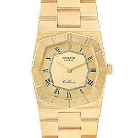 Rolex Cellini 26mm Octagonal 18K Yellow Gold Ladies Watch 4360