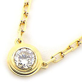 Cartier 18K Yellow Gold d'Amour Legers De Necklace B0135