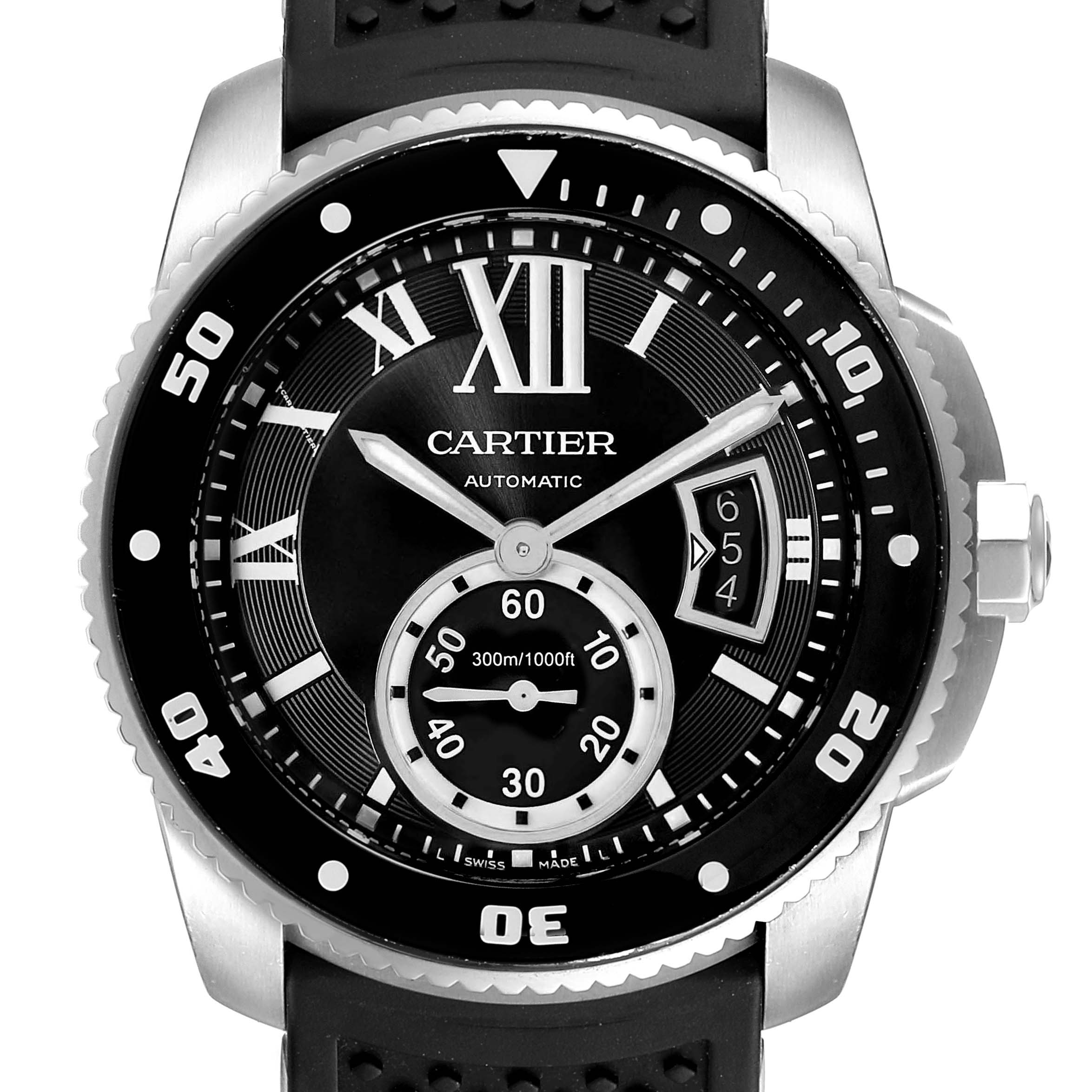 rubber strap for cartier diver