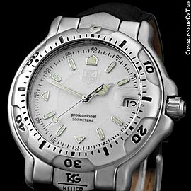 TAG Heuer Professional 6000 Mens Full Size Divers SS Steel Watch -