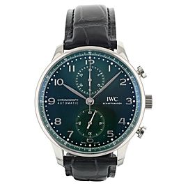 IWC Portugieser Chronograph Green Dial Stainless Steel 41MM Full Set
