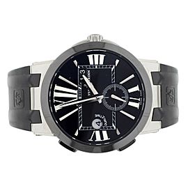 Ulysse Nardin Executive Dual Time Black Dial Stainless Steel Rubber 43mm