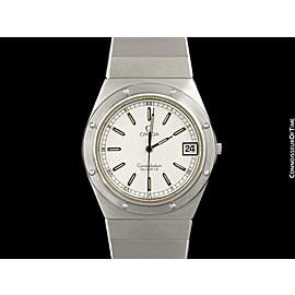 1980 OMEGA CONSTELLATION MARINE Mens Rare Vintage Full Size SS Steel Watch