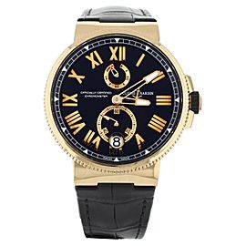 Ulysse Nardin Marine Chronometer Black Dial Gold Automatic
