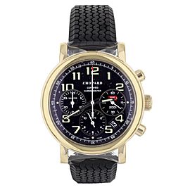 Chopard Mille Miglia Chronograph Yellow Gold Black Dial Rubber Strap 40mm