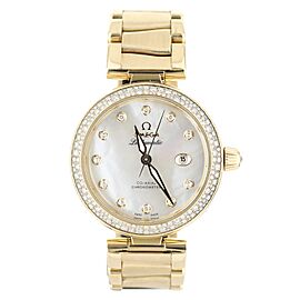 Omega Ladymatic De Ville MOP Dial Yellow Gold Automatic