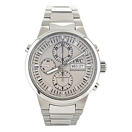 IWC GST Rattrapante Chronograph Silver Dial Stainless Steel 43mm IW371508
