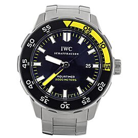 IWC Aquatimer Automatic 2000 Stainless Steel Black Yellow 44mm Iw356808 Full Set