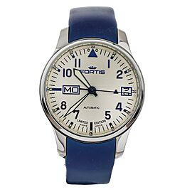 Fortis F-43 Flieger Big Day/Date LE Stainless Steel Blue Rubber 43mm 700.20.92