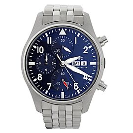 IWC Pilot's Watch Chronograph 41mm Blue Dial Stainless Steel