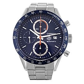 Tag Heuer Carrera Chronograph Blue Dial Stainless Steel Bracelet