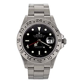 Rolex Explorer II Stainless Steel Black Dial GMT Watch