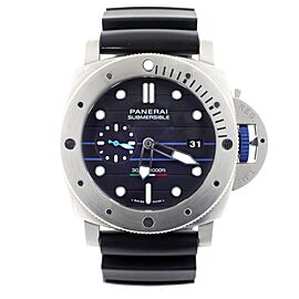 Panerai Submersible Paltrinieri Black Dial Titanium Watch