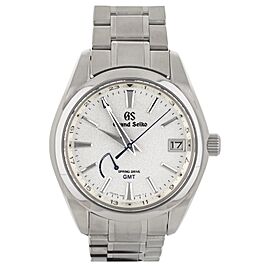 Grand Seiko Spring Drive GMT Silver Dial Steel Automatic Watch