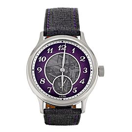 Laine V38 Meteorite Purple Dial Stainless Steel 38mm Automatic Full Set Watch