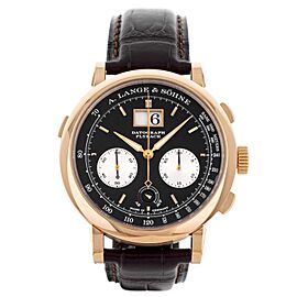 A. Lange & Sohne Datograph Flyback Black Dial Rose Gold Manual Watch