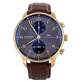 IWC Portugieser Chronograph Rose Gold Gray Dial