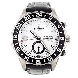 Perrelet Seacraft GMT Divers White Dial Steel