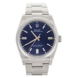 Rolex Oyster Perpetual Stainless Steel Blue Dial Bracelet