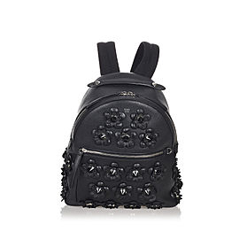 Fendi By The Way Flowerland Leather Backpack