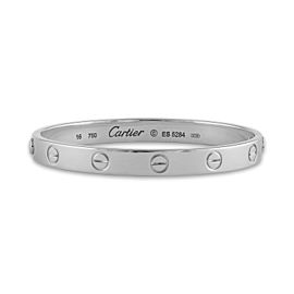 Cartier Love Bracelet 18K White Gold Size 16