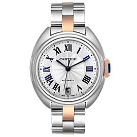 Cartier Cle Steel Rose Gold Automatic Ladies Watch W2CL0003