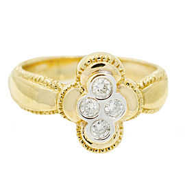 Yellow Gold Diamond Ring Size 6.75