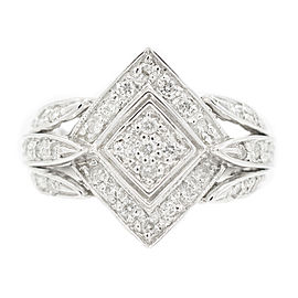 White White Gold Diamond Ring Size 7.5