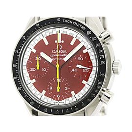 Omega Speedmaster 3510.61 Stainless Steel Red Dial 39mm Mens Watch