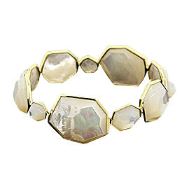 Ippolita Rock Candy 18K Yellow Gold with Mother Pearl Bangle Bracelet