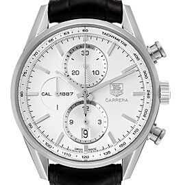 Tag Heuer Carrera Chronograph Silver Dial Mens Watch