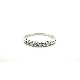 Tiffany & Co Embrace 2.2mm 0.27ct Round Diamond Platinum Eternity Wedding Band 9
