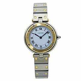 Cartier Santos Ronde Vendome 8191 TwoTone Quartz Lady Watch 27mm