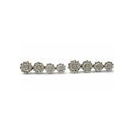 Tiffany & Co Platinum Diamond Rose Graduated Drop Earrings .93Ct