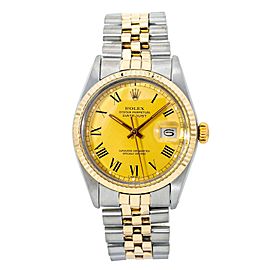 Rolex Datejust 16013 Men's Automatic Watch Two-Tone 18K YG 36MM
