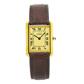 Cartier Must De Cartier Tank Vintage 81008 Quartz Watch Off-White Dial 24x30mm
