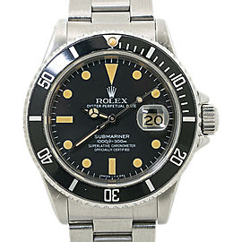 Rolex Submariner 16800 Patina Matte Black Dial 8.3 Serial Automatic Watch 40MM