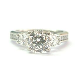 Scott Kay Diamond Three-Stone Engagement Ring Palladium Sitara Cut J-SI2 1.69Ct