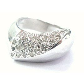 Fine Diamond UNUSUAL Cocktail White Gold Jewelry Ring .35CT 14KT SI1 - I1