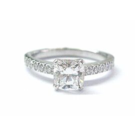 Tiffany & Co Platinum Novo Diamond Engagement Ring F-VS2 .88CT