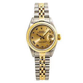Rolex Datejust TwoTone Jubilee Champagne Dial Automatic Watch 26mm