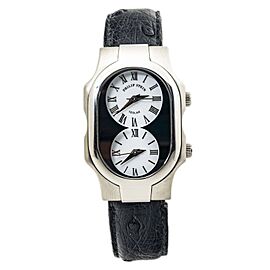 Philips Stein Teslar Stainless Steel White Dual Dial Ladies Quartz Watch 27mm