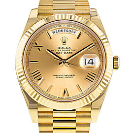 Rolex Day-Date 40mm 228238 Men's Yellow Gold Automatic Champagne .